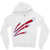 stars and stripes Zipper Hoodie