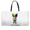 i don't do mornings Weekender Totes
