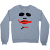 visage joker yeux ferm&eacute;s Crewneck Sweatshirt