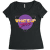 what's up jerks Women's Triblend Scoop T-shirt