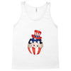 4th of July Peeking Baby Inside Egg Tank Top