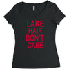 lake hair don't care Women's Triblend Scoop T-shirt