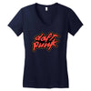 daft punk Women's V-Neck T-Shirt
