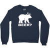 new bear deer beer funny Crewneck Sweatshirt