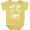 this guy loves texas Baby Onesie