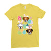 easter boxer Ladies Fitted T-Shirt