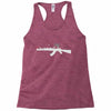 banksy style ak47 art   funny Racerback Tank