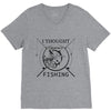 i thought i wanted a career turns out i just out paychecks to go fishi V-Neck Tee