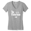the fisherman Women's V-Neck T-Shirt