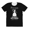 Princesses Are Born in September Yes I'm a Princess All Over Women's T-shirt