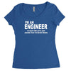 i'm an engineer i'm never wrong Women's Triblend Scoop T-shirt