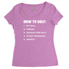 how to golf best trending Women's Triblend Scoop T-shirt
