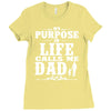 my purpose in life calls me dad Ladies Fitted T-Shirt