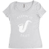 keepin it saxy Women's Triblend Scoop T-shirt