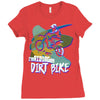 motorbike, love riding my dirtbike 1 Ladies Fitted T-Shirt