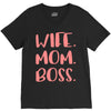 wife boss mom V-Neck Tee