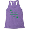 my first st patricks day Racerback Tank