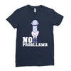 no probllama Ladies Fitted T-Shirt