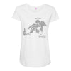 banksy fallen angel Maternity Scoop Neck T-shirt