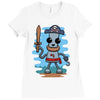 pirate ned Ladies Fitted T-Shirt