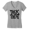 trick or treat Women's V-Neck T-Shirt