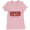 mission college maroon Ladies Fitted T-Shirt