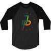 jake paul colorful 3/4 Sleeve Shirt
