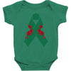 liver ribbon and rose Baby Bodysuit