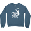 trophy wife deer Crewneck Sweatshirt