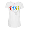 boo halloween Maternity Scoop Neck T-shirt