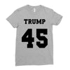 Trump 45 jersey number Ladies Fitted T-Shirt
