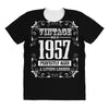 vintage made in 1957 perfectly aged a living legend All Over Women's T-shirt