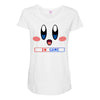 kirby gamer geek snes Maternity Scoop Neck T-shirt