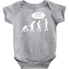 banksy funny human evolution indie Baby Onesie