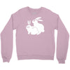 rude, rabbits humping,funny Crewneck Sweatshirt