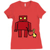 bird powered robot Ladies Fitted T-Shirt