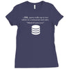 sql query funny Ladies Fitted T-Shirt