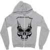 stupid skull Zipper Hoodie