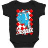 funny vespa chequer board, ideal gift or birthday present Baby Bodysuit