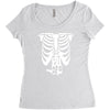 beer belly xray skeleton funny Women's Triblend Scoop T-shirt