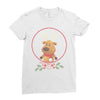 cute deer Ladies Fitted T-Shirt