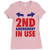 2nd amendment in use Ladies Fitted T-Shirt