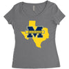 texas for michigan Women's Triblend Scoop T-shirt