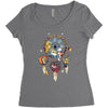 wonderland dream catcher Women's Triblend Scoop T-shirt