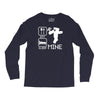 eat sleep mine funny Long Sleeve Shirts