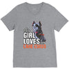 This Girl Loves Her Cane Corso V-Neck Tee