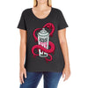 spray paint Ladies Curvy T-Shirt