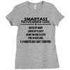 Smartass November Girl Ladies Fitted T-Shirt