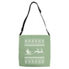 ugly santa claus Adjustable Strap Totes