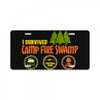 camp fire swamp License Plate